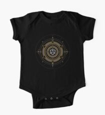 Polyhedral D20 Dice Boho Geometric Symbols Tabletop RPG One Piece - Short Sleeve