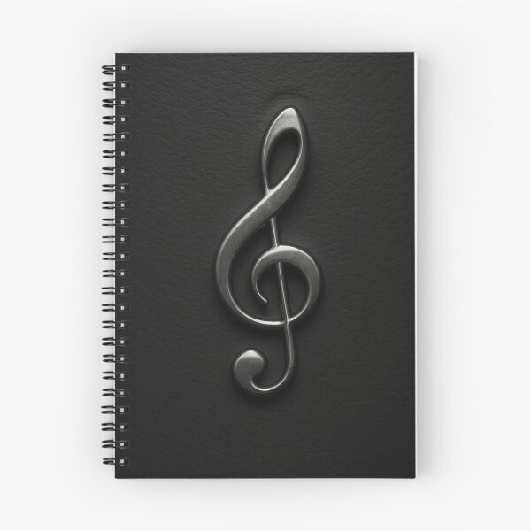 Item preview, Silver Treble Clef – Embossed Leather Effect designed and sold by Meandmyshop.