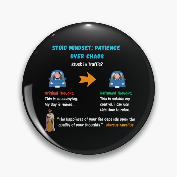 Item preview, Embracing Stoicism: The Power of Patience and Inner Peace in Chaos designed and sold by LexaArtworks.