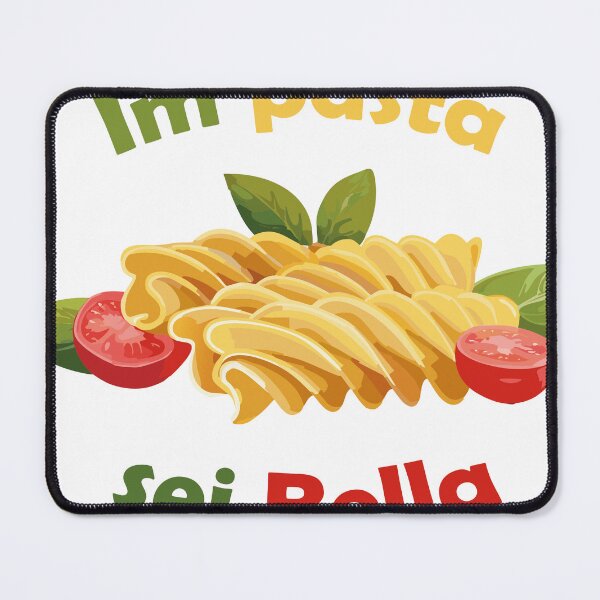 Item preview, Impasta Sei Bella – Cute Italian Pasta Pun Art designed and sold by Klysztof.