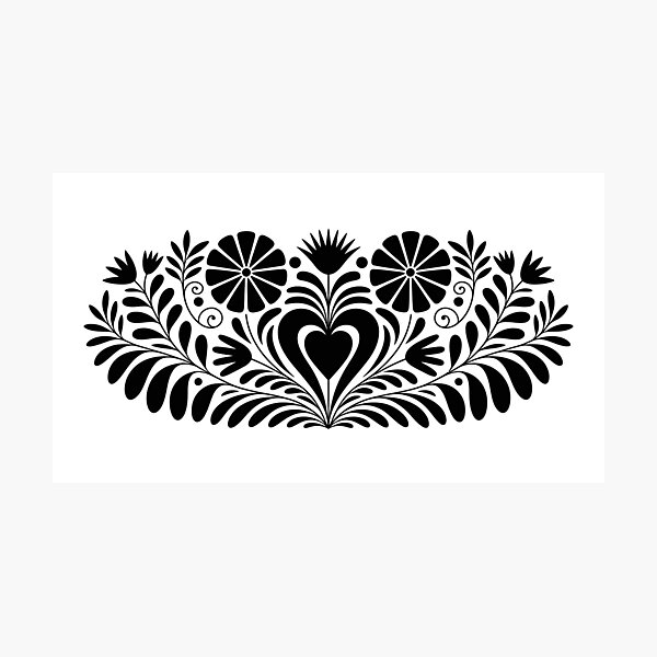 Item preview, Black floral motif  designed and sold by jkrphoto.