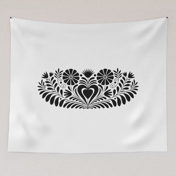 Item preview, Black floral motif  designed and sold by jkrphoto.