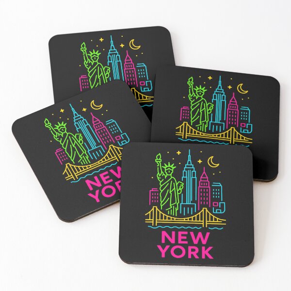 Item preview, New York Neon Skyline Collection: Futuristic City Lights designed and sold by Design_Your_Day.