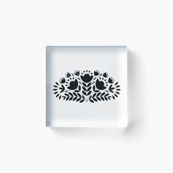 Item preview, Black floral motif  designed and sold by jkrphoto.