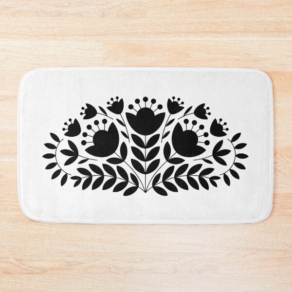Item preview, Black floral motif  designed and sold by jkrphoto.