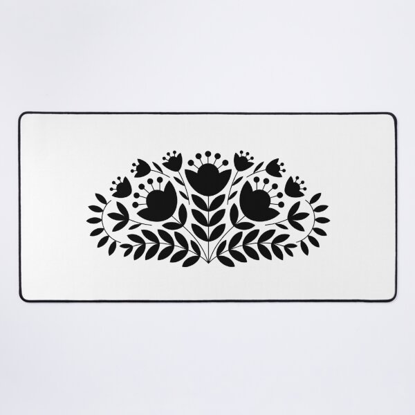 Item preview, Black floral motif designed and sold by jkrphoto.