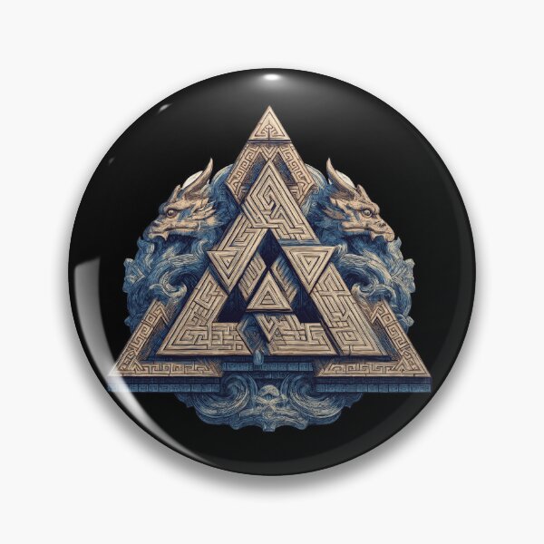 Item preview, Valknut of the Twin Dragons designed and sold by HouseOfLyons.
