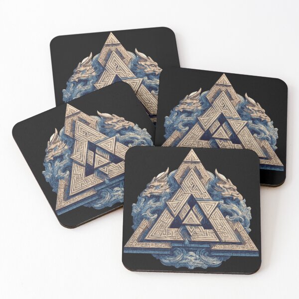 Item preview, Valknut of the Twin Dragons designed and sold by HouseOfLyons.