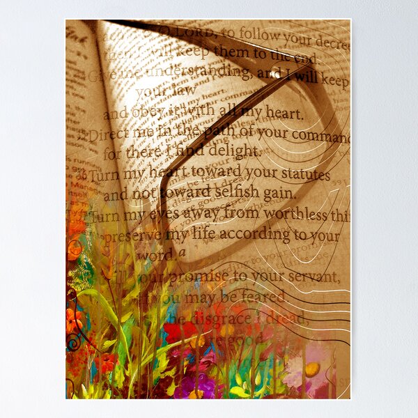 Item preview, Garden Of Wishes/Psalm 119:33-40 designed and sold by Ruth Palmer.