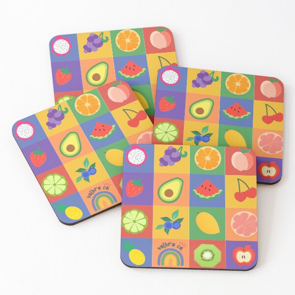 Item preview, Bright Funky Fruit Grid designed and sold by VolbroCo..