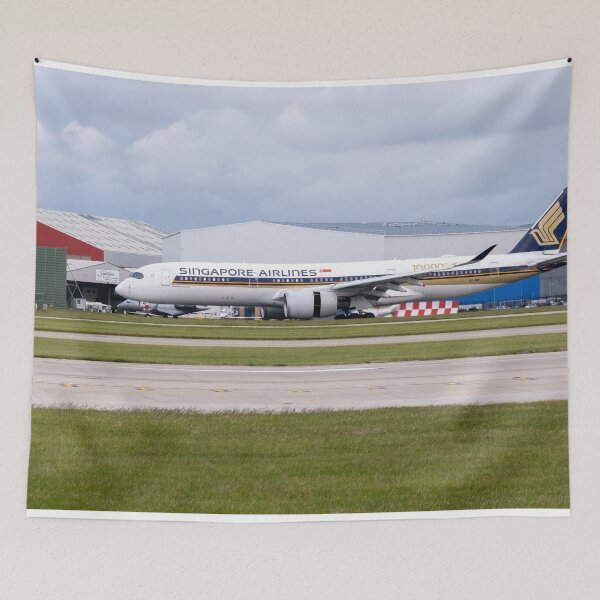 Item preview, MAN from SIN Singapore Airlines 10,000th Airbus Sticker designed and sold by Skyframe Aviation.