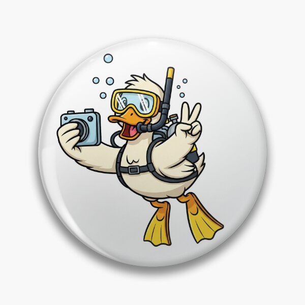 Item preview, Scuba Selfie Duck – Diving Duck with Underwater Camera designed and sold by MzulhilmiZam.