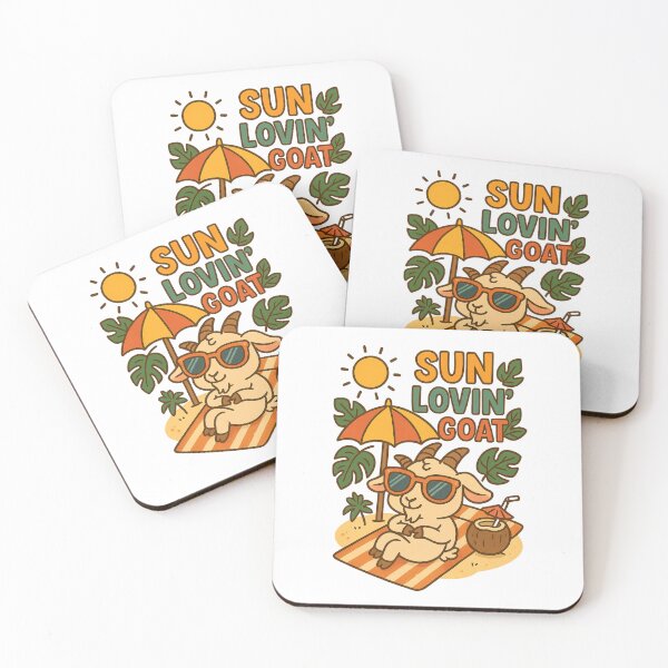 Item preview, Sun Lovin’ Goat – Funny Summer Farm Life Design designed and sold by Aube11.