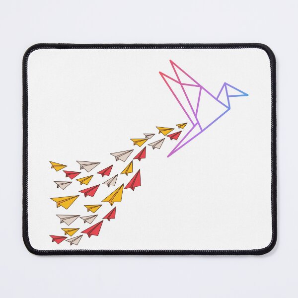 Item preview, Origami Bird Leads Paper Planes on a Skyward Trail of Dreams designed and sold by BelieveG.