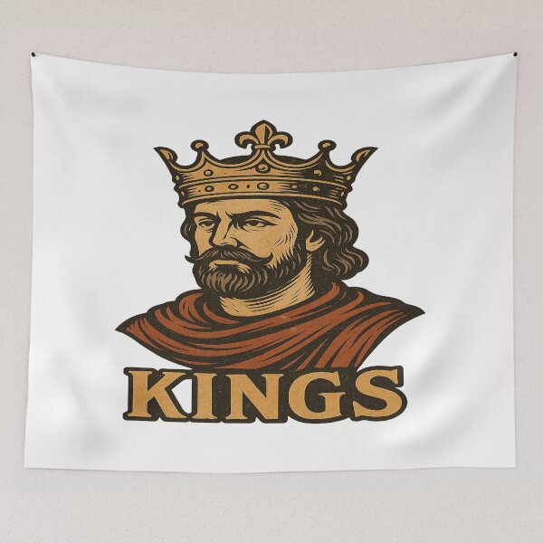 Item preview, No kings vs kings Vintage Royal King – Retro Monarch Style T-Shirt designed and sold by artist-for-you.