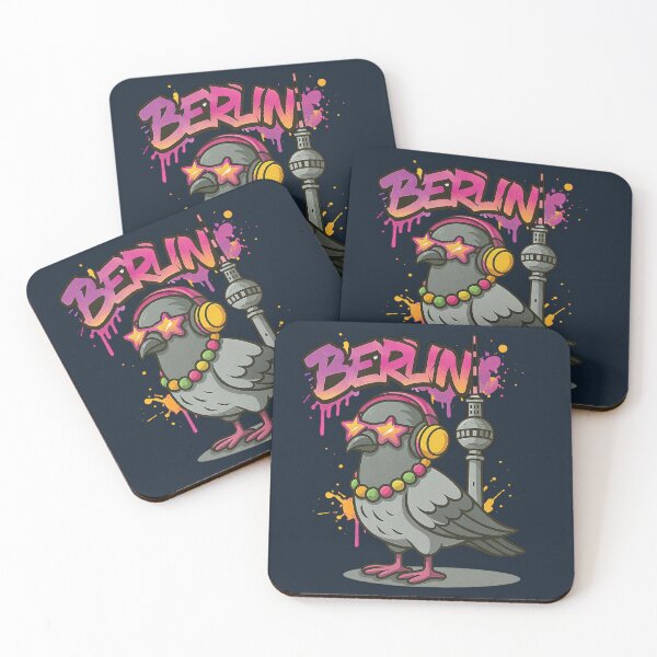 Item preview, Berlin hipster pigeon with TV tower – Street Art Style designed and sold by Print-Zoo.