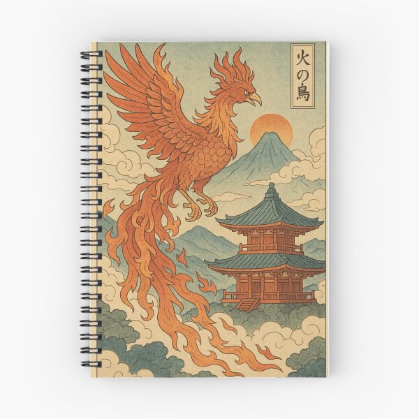 Item preview, Rise of the Phoenix – Ukiyo-e Temple Flame designed and sold by KMChronicles.