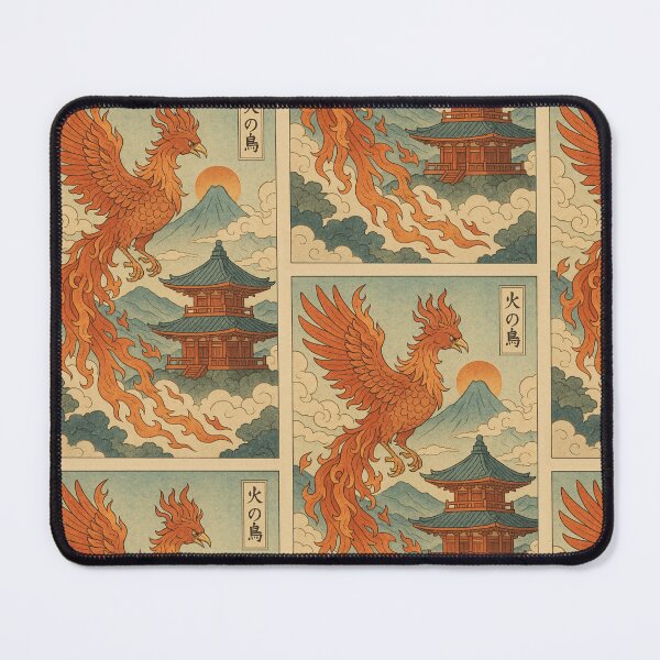 Item preview, Rise of the Phoenix – Ukiyo-e Temple Flame designed and sold by KMChronicles.
