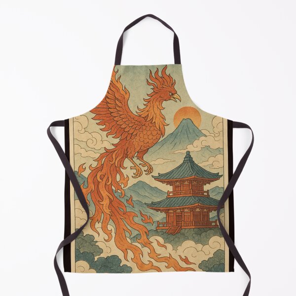 Item preview, Rise of the Phoenix – Ukiyo-e Temple Flame designed and sold by KMChronicles.
