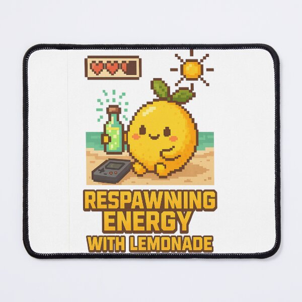 Item preview, Respawning Energy with Lemonade – Gamer Summer Vibes designed and sold by Aube11.