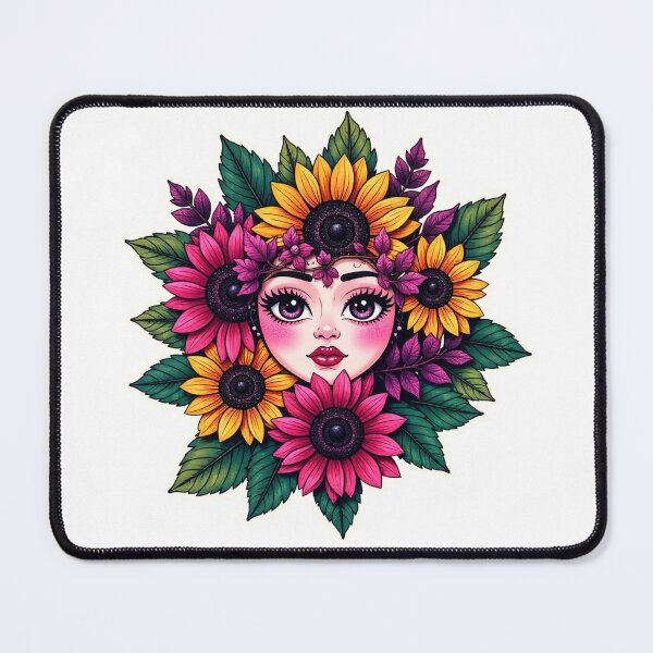 Item preview, ✨ Sunflower Goddess – Floral Spirit Art ✨ designed and sold by Alquimia Lunar.