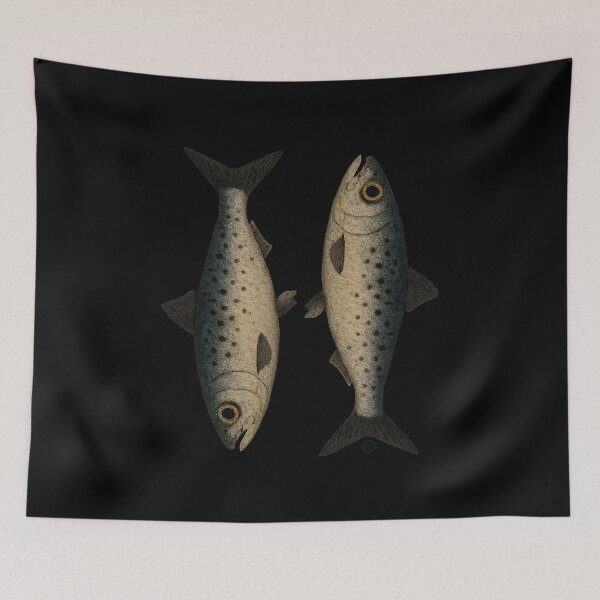 Item preview, Sardines - Vintage Japanese Art - Sardine Fish designed and sold by Kabuji Store.
