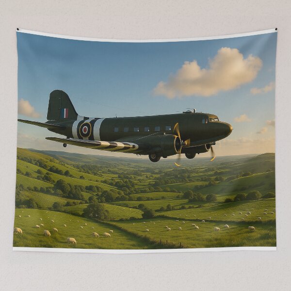 Item preview, Dakota Over Green Hills BBMF designed and sold by Skyframe Aviation.