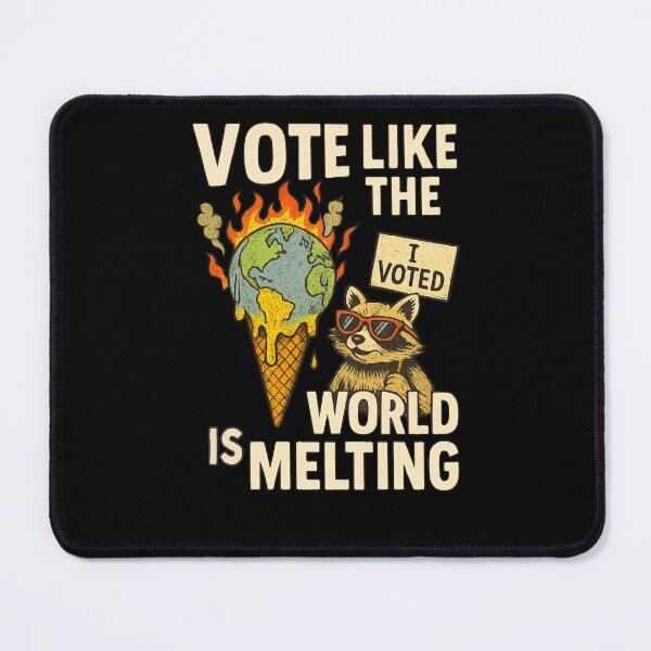 Item preview, Vote Like The World Is Melting: Funny Political Climate Crisis Art designed and sold by elynne9.