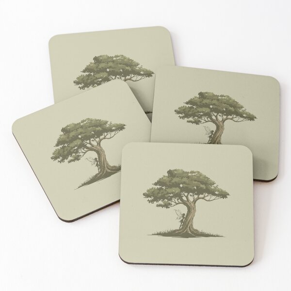Item preview, Whimsical Fairy & Windy Tree – Vintage Fantasy designed and sold by Balasan.
