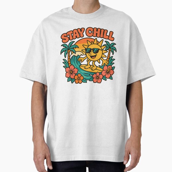 Item preview, Stay Chill Retro Summer Surfing Sun – 90s Style designed and sold by SkyyWorks.