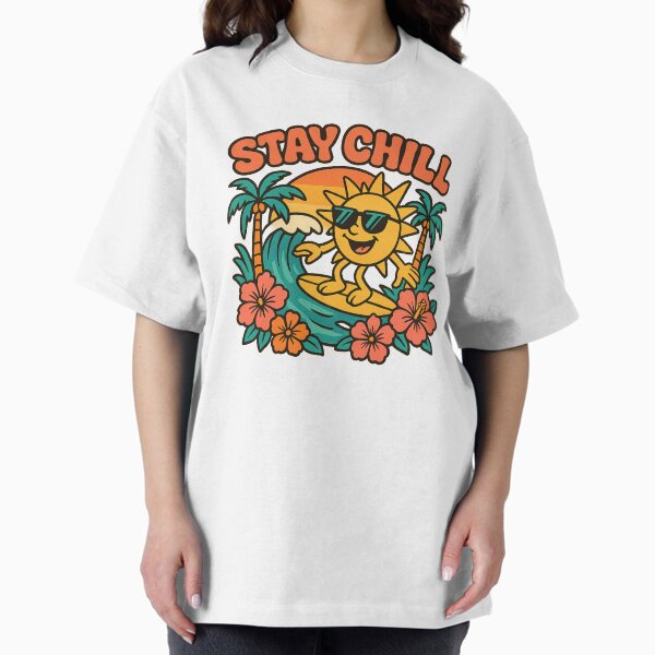 Item preview, Stay Chill Retro Summer Surfing Sun – 90s Style designed and sold by SkyyWorks.