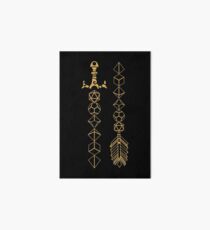 Polyhedral Dice Set Sword and Arrow Tabletop RPG Gaming Art Board