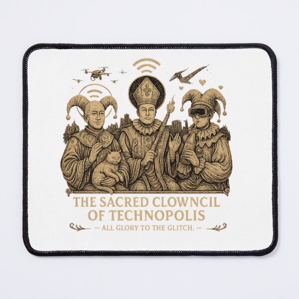 Item preview, The Sacred Clowncil of Technopolis designed and sold by Edward Shepherd.