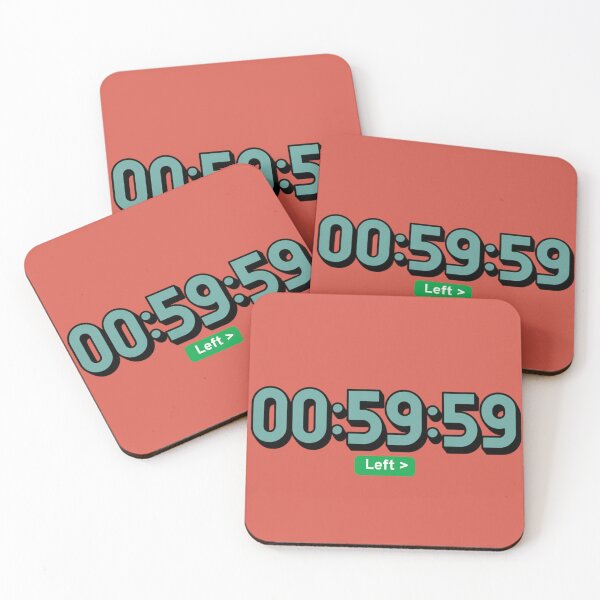 Item preview, Countdown Timer – Minimalist Digital Clock Art | Modern Mojo designed and sold by Modern-Mojo.