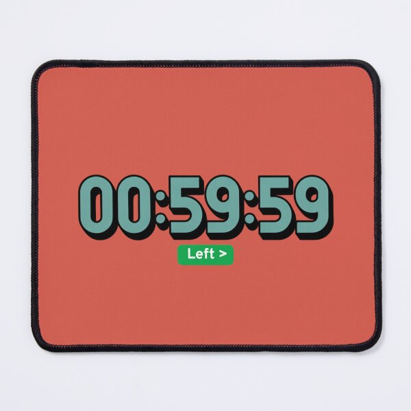 Item preview, Countdown Timer – Minimalist Digital Clock Art | Modern Mojo designed and sold by Modern-Mojo.