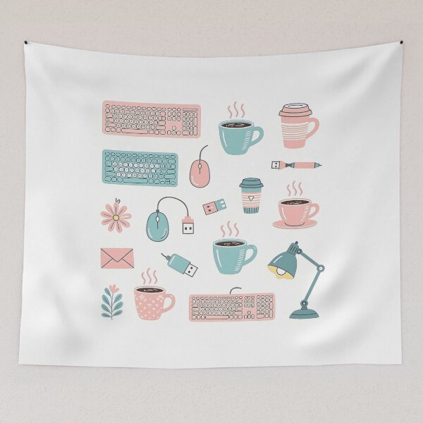 Item preview, OFFICE THEMED DOODLES designed and sold by KISHNAY-FASHION.