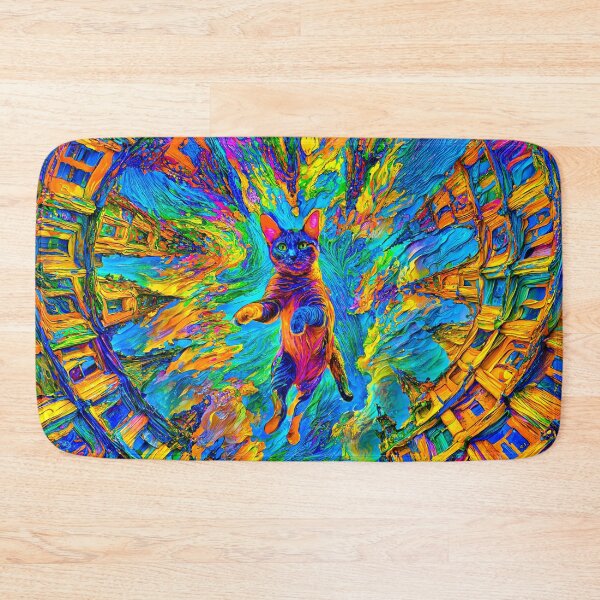 Item preview, Cat Between Worlds in Falling Sky Spiral designed and sold by blackhalt.