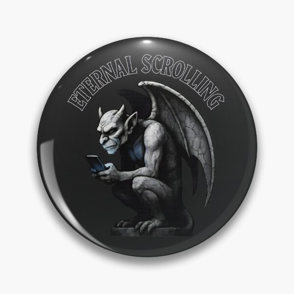 Item preview, Eternal Scrolling Gargoyle, mobile phone funny dark. designed and sold by Shoot-The-Moon.
