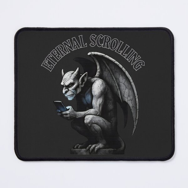 Item preview, Eternal Scrolling Gargoyle, mobile phone funny dark. designed and sold by Shoot-The-Moon.