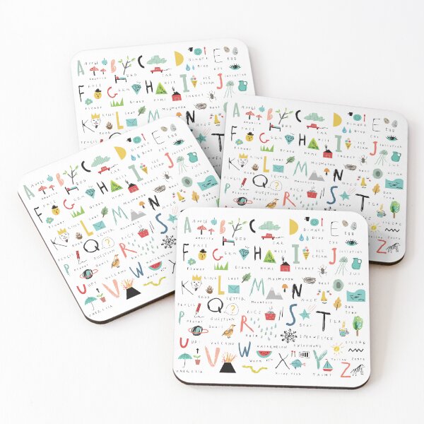 Item preview, ABC kids pattern designed and sold by IMAGENACTION.