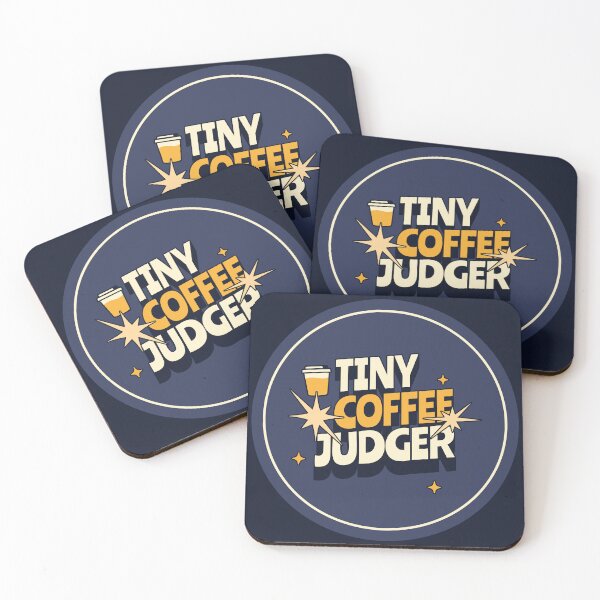 Item preview, Tiny Coffee Judger | No Piccolo Team | Illustrated Latte Art designed and sold by .Stitch.Stab.Scroll.Social..