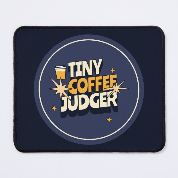 Item preview, Tiny Coffee Judger | No Piccolo Team | Illustrated Latte Art designed and sold by .Stitch.Stab.Scroll.Social..