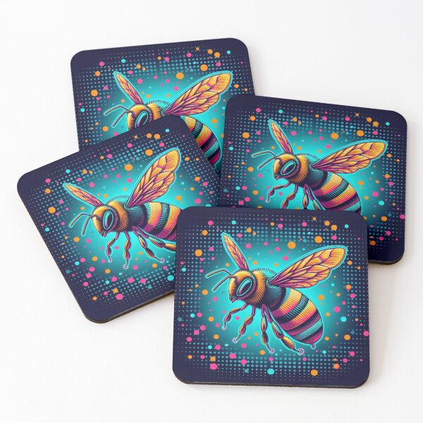Item preview, Colorful bee designed and sold by Dogandesighn.
