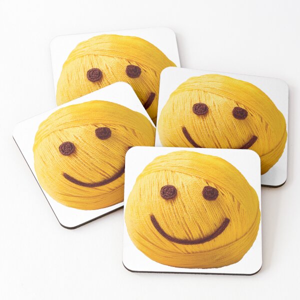 Item preview, yarn happy face emoji designed and sold by Andre Faubert.