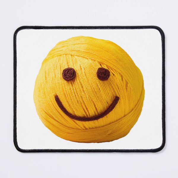 Item preview, yarn happy face emoji designed and sold by Andre Faubert.