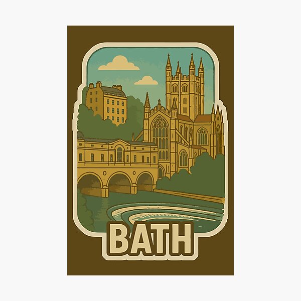 Item preview, Bath Travel Souvenir Sticker designed and sold by rogue-design.