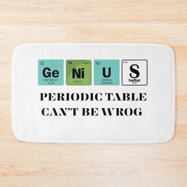 Item preview, Germanium Nickel Uranium – Minimalist Periodic Table Elements Design designed and sold by MOTAS Graphics .