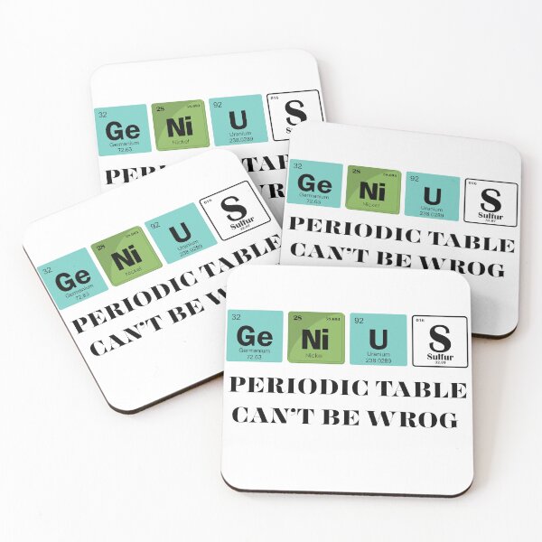 Item preview, Germanium Nickel Uranium – Minimalist Periodic Table Elements Design designed and sold by MOTAS Graphics .