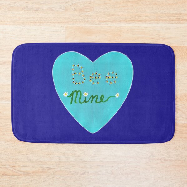 Item preview, Bee Mine Valenties Day Blue Heart designed and sold by DLawsonDesigns.