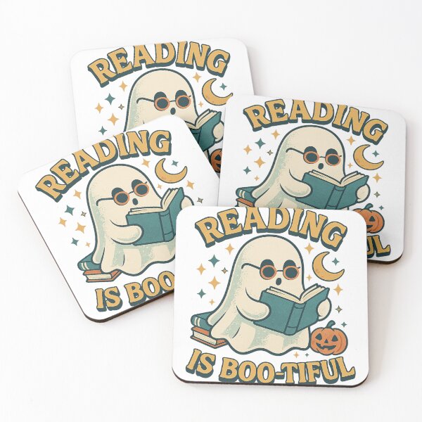 Item preview, Retro Ghost Reading Books • Retro halloween shir • Librarian Ghost Halloween • halloween boo school • librarian halloween ghost sweater designed and sold by PixelBlooming.